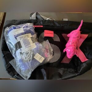 Victoria Secret/Pink Beach Bag, Towel, Pink Dog